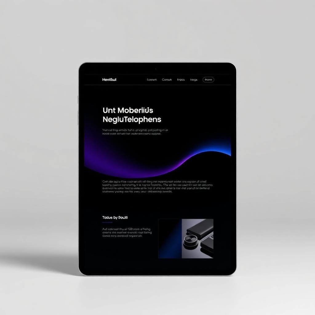 Premium Business Website — tablet prikaz